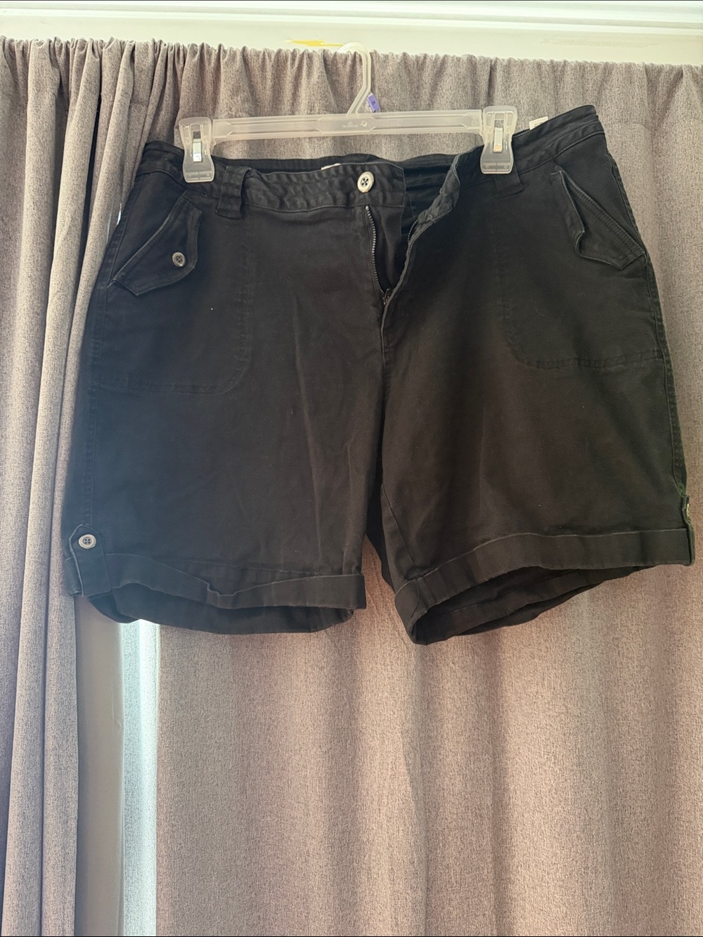 Cato Black Casual Bermuda Shorts